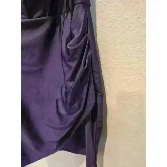 Aqua Women's Size 6 Purple Halter Neck Formal Dress Whimsigoth Glam Party - Picture 4 of 12
